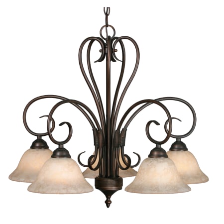 A large image of the Golden Lighting 8606-D5 Rubbed Bronze
