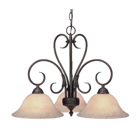 A large image of the Golden Lighting 8606-ND3 Rubbed Bronze