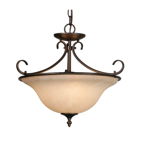 A large image of the Golden Lighting 8606-SF Rubbed Bronze