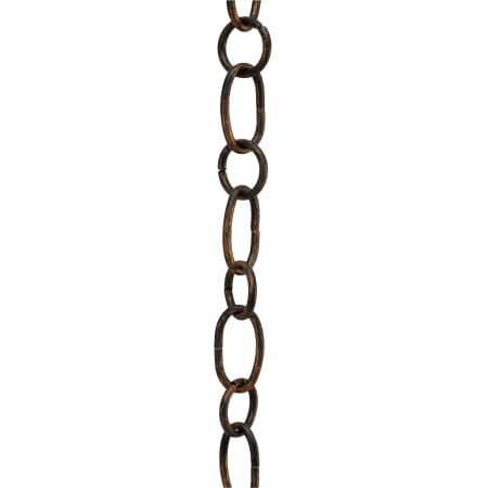 A large image of the Golden Lighting CHAIN-LC-HEAVY Leather Crackle
