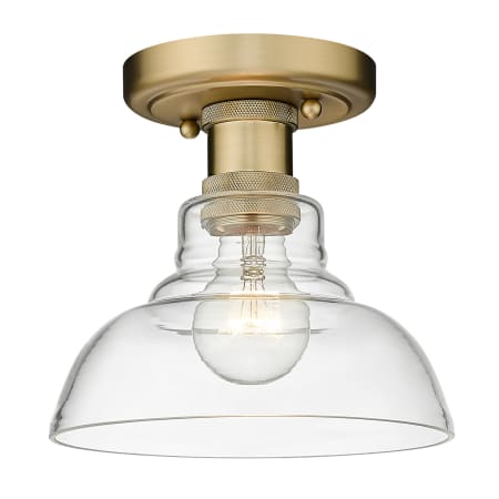 A large image of the Golden Lighting 0305-FM CLR Brushed Champagne Bronze