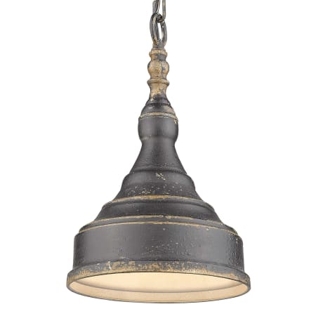A large image of the Golden Lighting 0806-S Antique Black Iron
