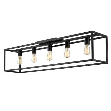 A large image of the Golden Lighting 2072-FM41 Matte Black