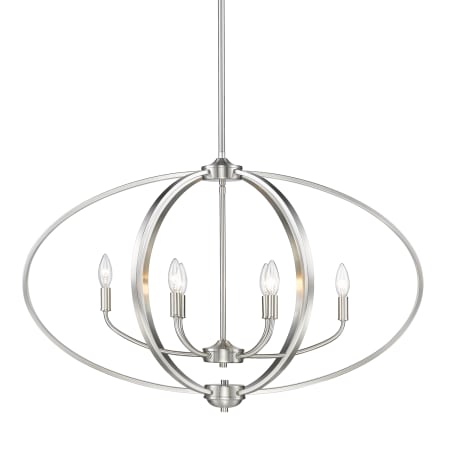 A large image of the Golden Lighting 3167-LP PW Pewter