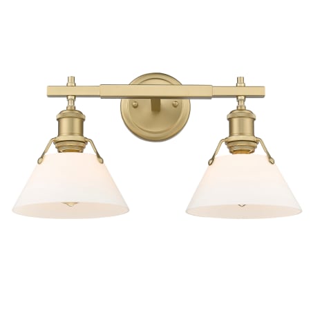 A large image of the Golden Lighting 3306-BA2 OP Brushed Champagne Bronze