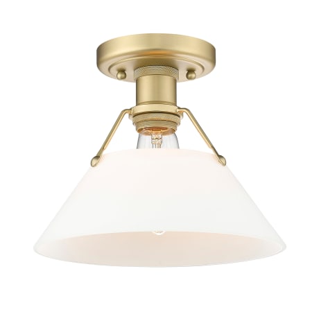 A large image of the Golden Lighting 3306-FM OP Brushed Champagne Bronze
