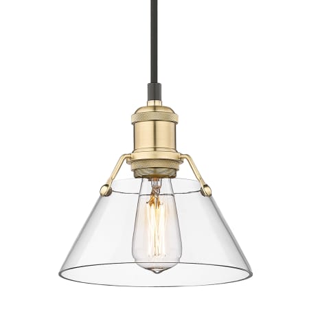 A large image of the Golden Lighting 3306-S CLR Brushed Champagne Bronze