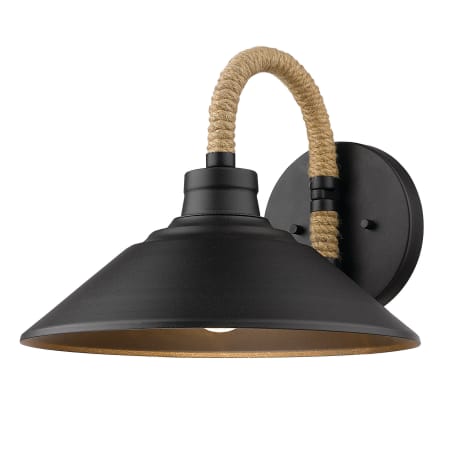 A large image of the Golden Lighting 3318-1W Natural Black
