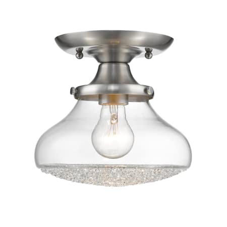 A large image of the Golden Lighting 3417-SF Pewter