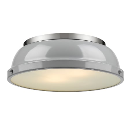 A large image of the Golden Lighting 3602-14-PW Pewter / Gray