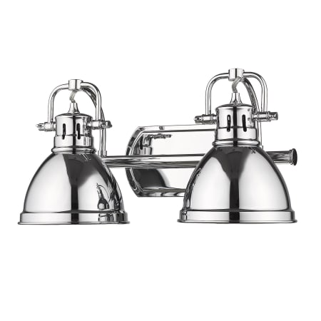 A large image of the Golden Lighting 3602-BA2 CH Chrome / Chrome