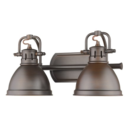 A large image of the Golden Lighting 3602-BA2 RBZ Rubbed Bronze / Rubbed Bronze