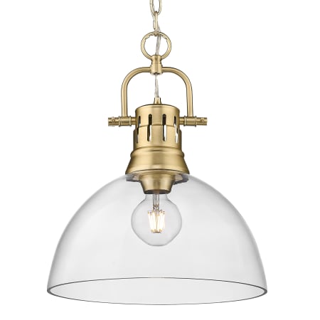 A large image of the Golden Lighting 3602-L CLR Brushed Champagne Bronze