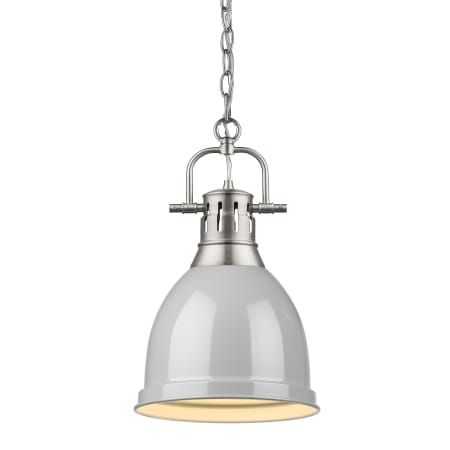 A large image of the Golden Lighting 3602-S-PW Gray