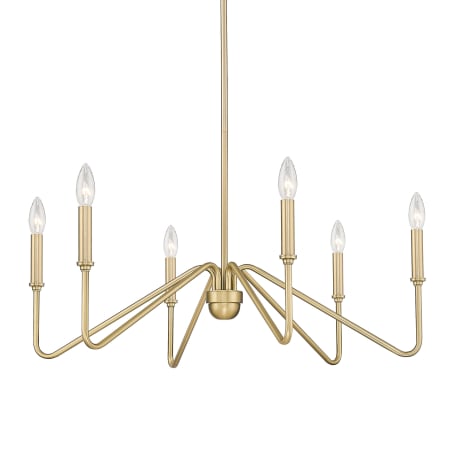A large image of the Golden Lighting 3690-6 Brushed Champagne Bronze