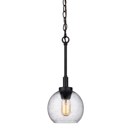 A large image of the Golden Lighting 4855-M1L-SD Rubbed Bronze