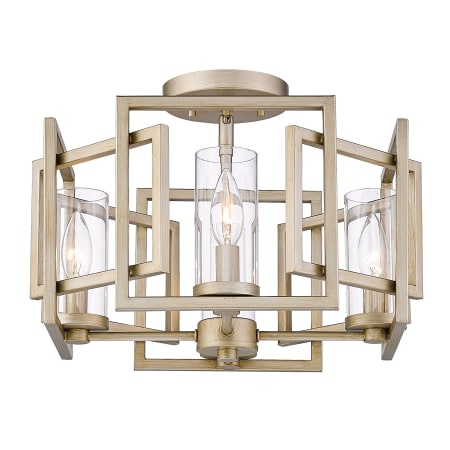 A large image of the Golden Lighting 6068-FM White Gold