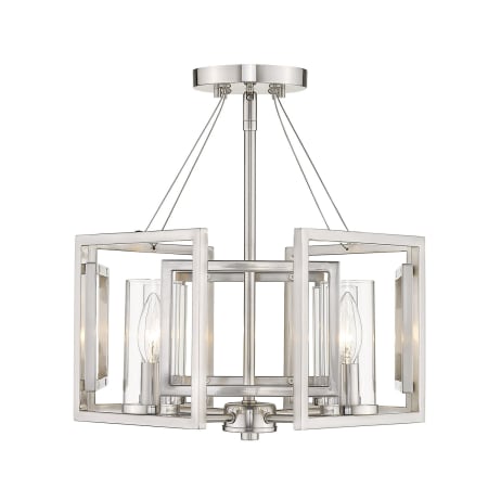 A large image of the Golden Lighting 6068-SF Pewter