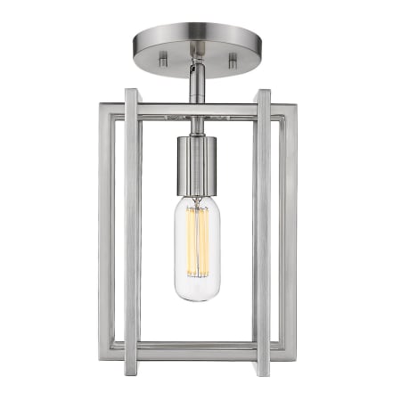 A large image of the Golden Lighting 6070-1SF-PW Pewter / Pewter