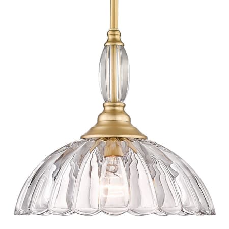 A large image of the Golden Lighting 6952-M CLR Brushed Champagne Bronze