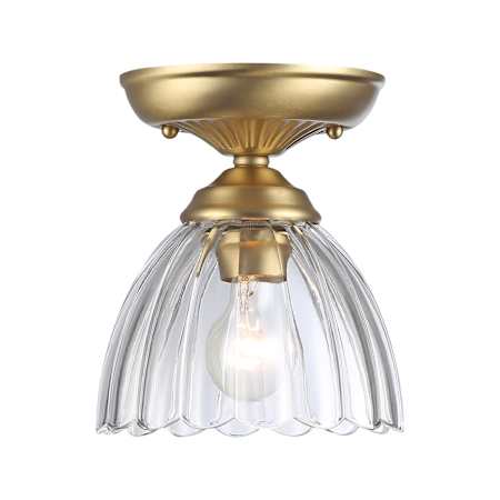 A large image of the Golden Lighting 6952-SF7 CLR Brushed Champagne Bronze