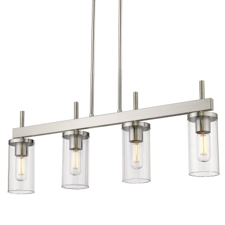 A large image of the Golden Lighting 7011-LP Pewter / Clear