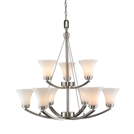 A large image of the Golden Lighting 7158-9-OP Pewter