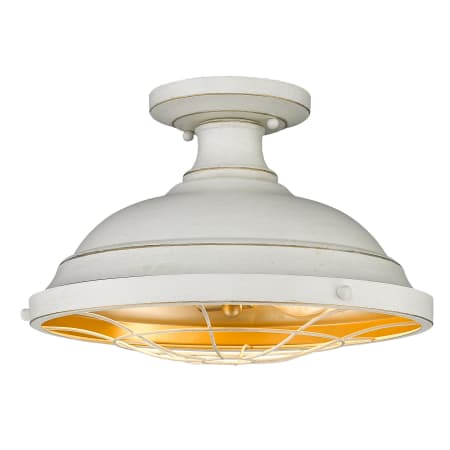 A large image of the Golden Lighting 7312-SF French White