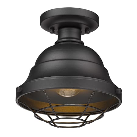 A large image of the Golden Lighting 7316-OSF Natural Black (UV)