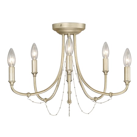 A large image of the Golden Lighting 8322-6SF White Gold