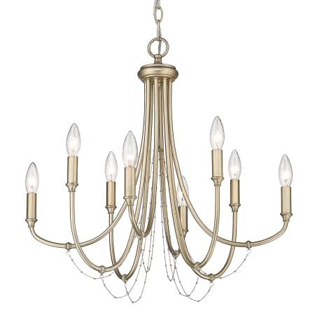 A large image of the Golden Lighting 8322-8 White Gold