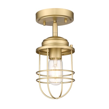 A large image of the Golden Lighting 9808-SF Brushed Champagne Bronze