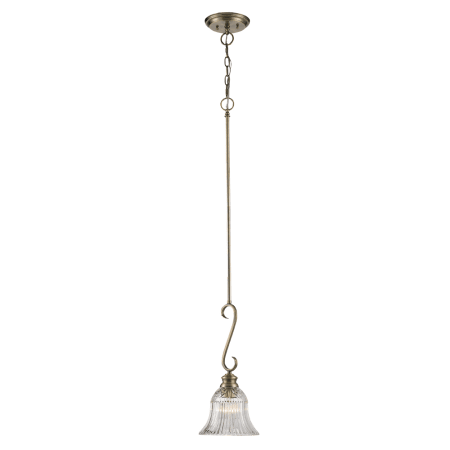 A large image of the Golden Lighting 6005-M1L Antique Brass