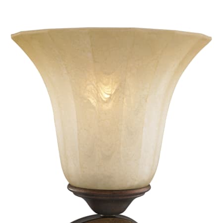 A large image of the Golden Lighting G1089-5 Swirled Ivory Glass