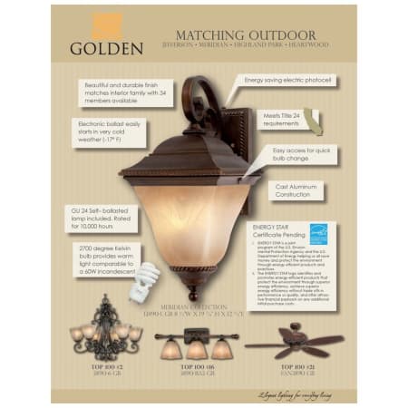 A large image of the Golden Lighting 3890-1W Golden Lighting 3890-1W