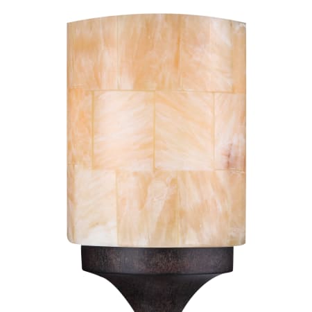 A large image of the Golden Lighting SHADE-1220 Honeycomb Onyx