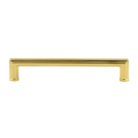 A large image of the Grandeur CARR-BRASS-PULL-6 Polished Brass