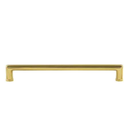 A large image of the Grandeur CARR-BRASS-PULL-8 Polished Brass