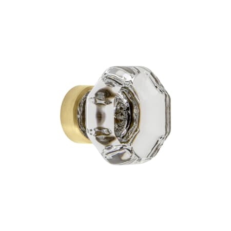 A large image of the Grandeur CHAM-CRYS-KNOB Satin Brass