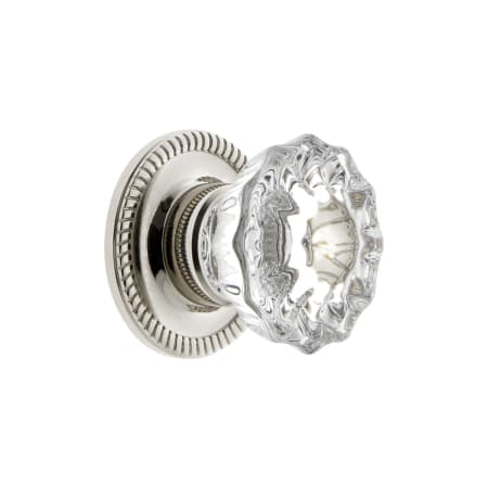 A large image of the Grandeur VERS-CRYS-KNOB-NEWP Polished Nickel