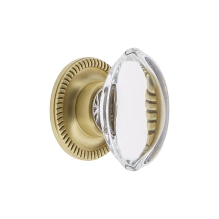 A large image of the Grandeur PROV-CRYS-KNOB-NEWP Satin Brass