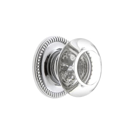 A large image of the Grandeur BORD-CRYS-KNOB-NEWP Bright Chrome
