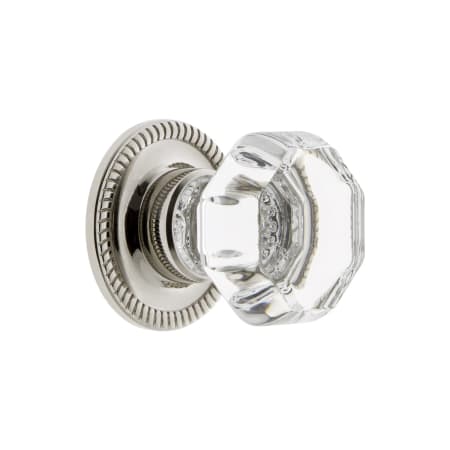 A large image of the Grandeur CHAM-CRYS-KNOB-NEWP Polished Nickel