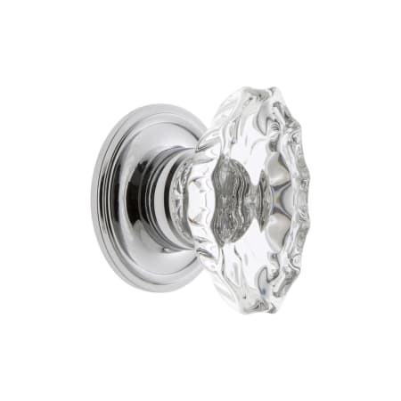 A large image of the Grandeur BIAR-CRYS-KNOB-GEO Bright Chrome