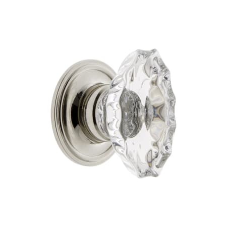 A large image of the Grandeur BIAR-CRYS-KNOB-GEO Polished Nickel