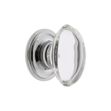 A large image of the Grandeur PROV-CRYS-KNOB-GEO Bright Chrome