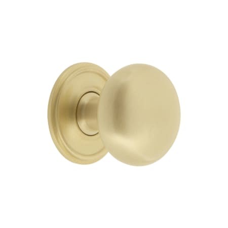 A large image of the Grandeur FIFT-BRASS-KNOB-GEO Satin Brass