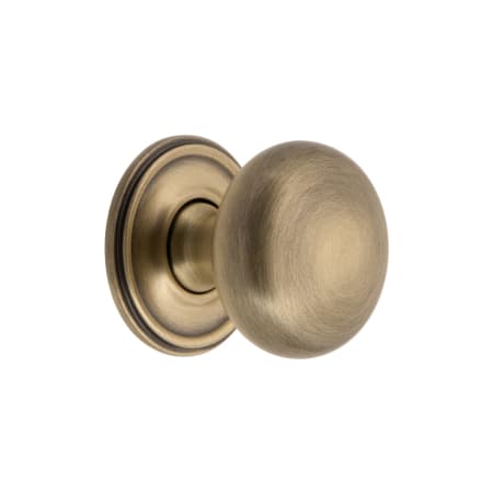 A large image of the Grandeur FIFT-BRASS-KNOB-GEO Vintage Brass