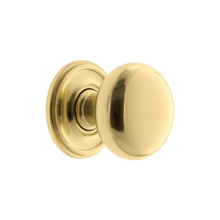 A large image of the Grandeur FIFT-BRASS-KNOB-GEO Polished Brass