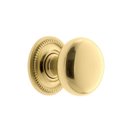 A large image of the Grandeur FIFT-BRASS-KNOB-NEWP Polished Brass